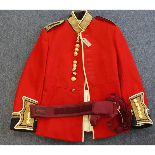 1836 - Welsh Guards Majors full dress tunic by Diege of London with crimson state sash by Hobson. Superb