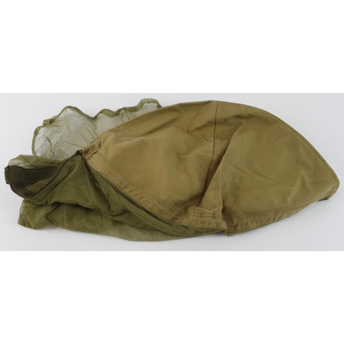 1899 - WW2 1944 dated mosquito helmet cover as used in the Far East.