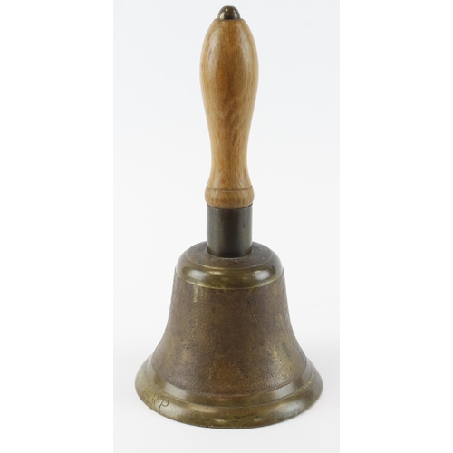 1902 - WW2 ARP hand bell stamped A.R.P and dated 1939 with makers mark G&J.