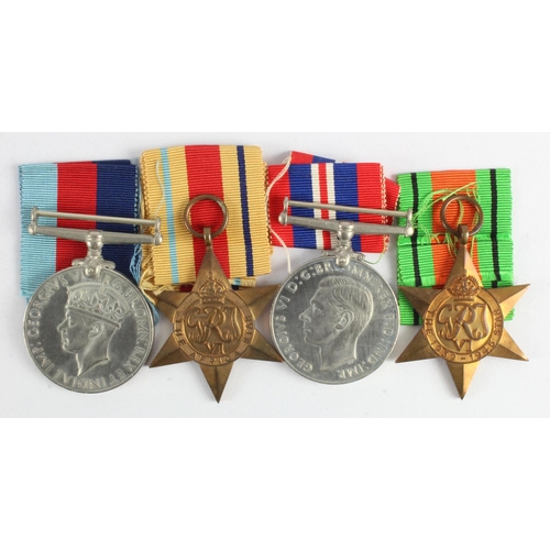 1905 - WW2 boxed group for Mr L Last RASC, of Mockbeggars Hall, Claydon, Suffolk. 1939-45 Star, Africa Star... 