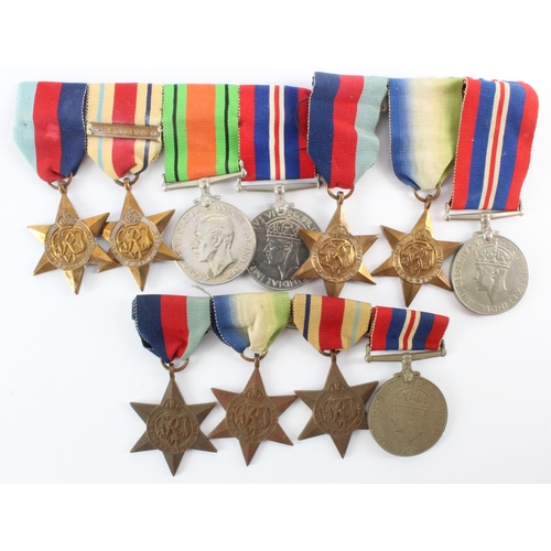 1923 - WW2 group  mounted asd worn - 1939-45 Star, Africa Star + North Africa 1942-43 clasp, Defence & War ... 