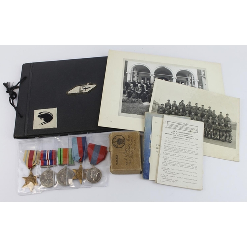 1932 - WW2 group to Cpl R Wyatt Royal Armed Corps with 1939-45 star, Africa star with 8th Army clasp, Defen... 