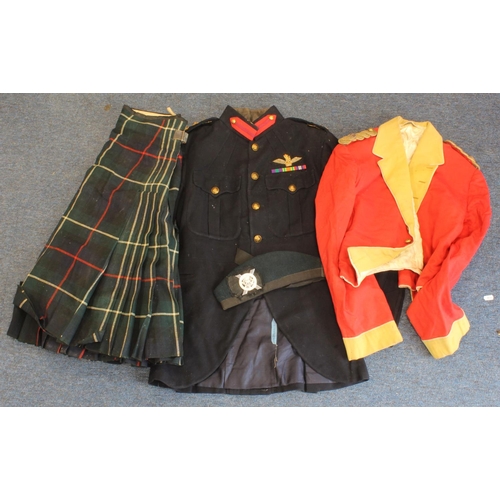 1936 - WW2 Highland Light Infantry Colonels scottish cut away tunic named to Colonel MFV Willoughby, HLI, w... 