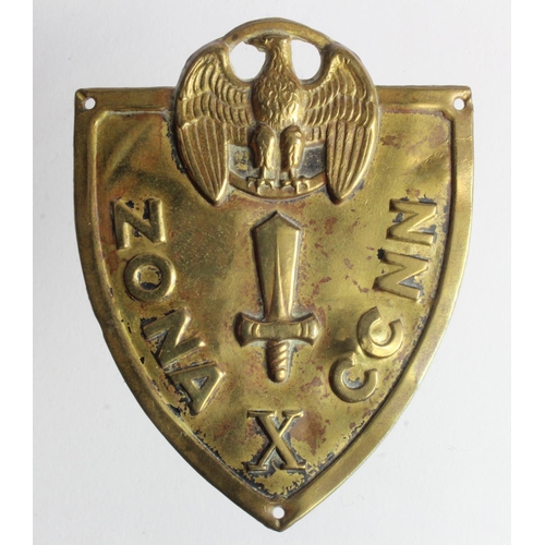 1942 - WW2 Italian Commando’s Sleeve Badge ZONA x CCNN.