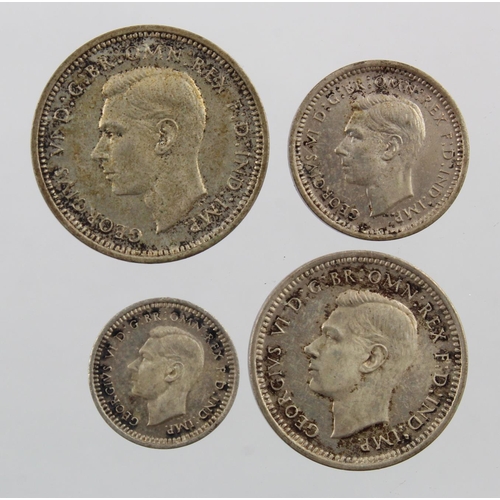 249 - Maundy Set 1937, speckled tone nFDC