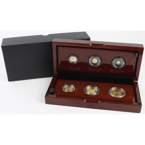 3 - Britannia Six coin set 2021 (£100, £50 & £25) aFDC boxed as issued