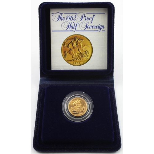 30 - Half Sovereign 1982 Proof FDC cased as issued