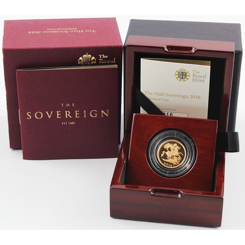 31 - Half Sovereign 2016 Proof FDC boxed as issued