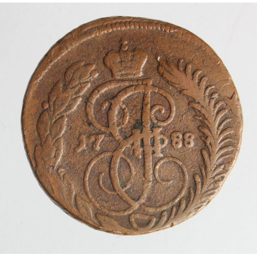 418 - Russia copper 2 Kopeks 1788 GF