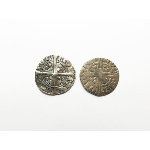 496 - Edward I & Henry III silver Pennies (2) of Canterbury: Class 9b, 1.45g, light crease nVF, and HIII L... 