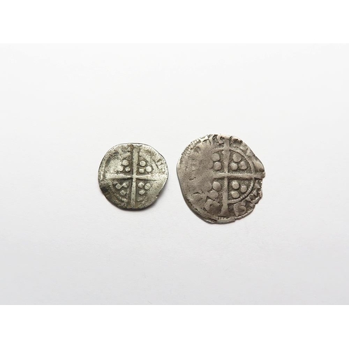 497 - Edward I & II silver (2): Class 11b Penny of Durham, 1.18g lightly chipped Fine, and Ed I Halfpenny ... 