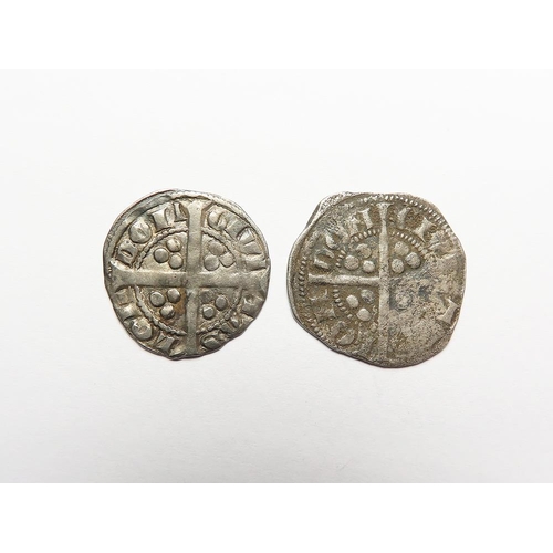 499 - Edward I & II silver Pennies (2) of London: Class 9b, 1.34g, nVF, and Class 11a2, 1.31g, GF