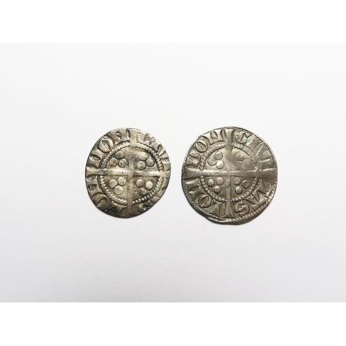 502 - Edward I silver Pennies (2) of London: Class 2, 0.94g, slightly clipped GF, and Class 4a, 1.34g, GF