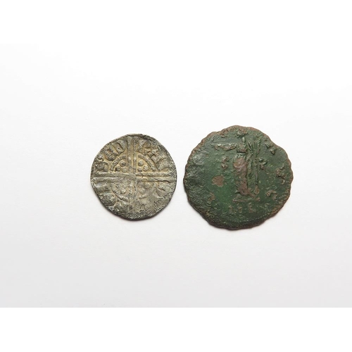 521 - Henry III Long Cross silver Penny of Bury St Edmunds, Class 5b, moneyer Randulf, 1.62g, GF light por... 