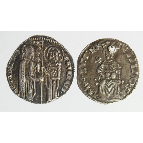 529 - Italian States hammered silver Grossi; one of the Doge of Venice Pietro Gradenigo (1289-1311) toned ... 