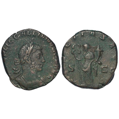 548 - Roman Imperial: Gallienus AE Sestertius, Rome 255-6 AD. Rev: Felicitas standing l. 17.83g. RIC V 211... 