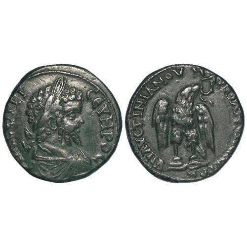 581 - Roman Provincial: Septimius Severus AE26, Moesia Inferior: Marcianopolis 193-211 AD. Rev: Eagle l., ... 