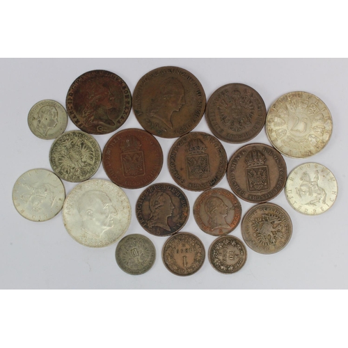 602 - Austria (18) 19th-20thC assortment including silver, mixed grade including high grade.