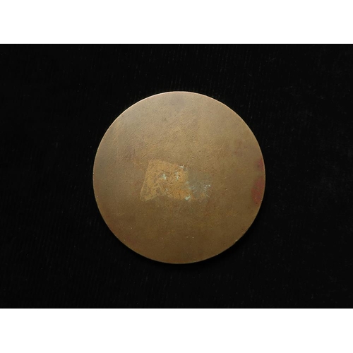 861 - Annam (Vietnam) interest French Art Medal, uniface bronze d.49.5mm: 