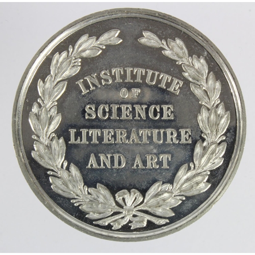 868 - British Commemorative Medal, white metal d.44mm: Tullie House Carlisle Institute of Science Literatu... 