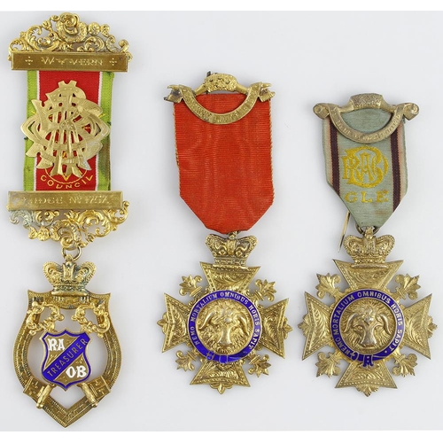 878 - Buffalo silver & enamel medals (3) all hallmarked, the dates being 1910, 1925 & 1963. All presented ... 