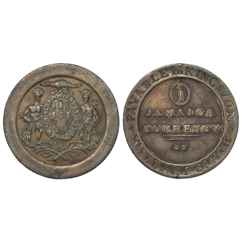 893 - Jamaican Token: William Smith Penny ND(c.1829) toned VF