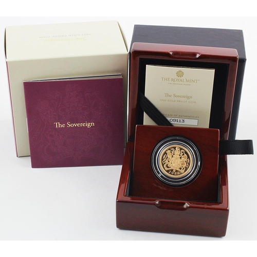 90 - Sovereign 2022 Proof FDC boxed as issued