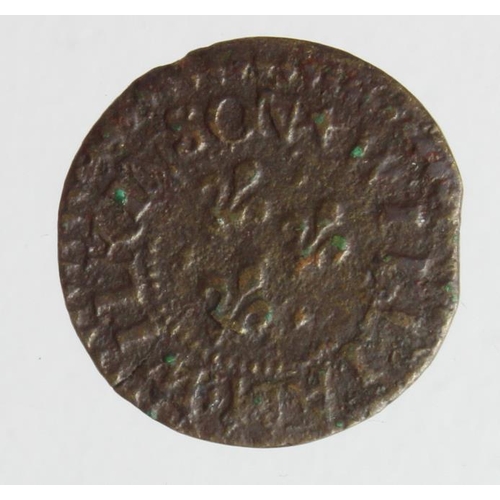 916 - Token, 17thC: Durham Farthing of William Wilkinson 1661, #42-5, nF/VG