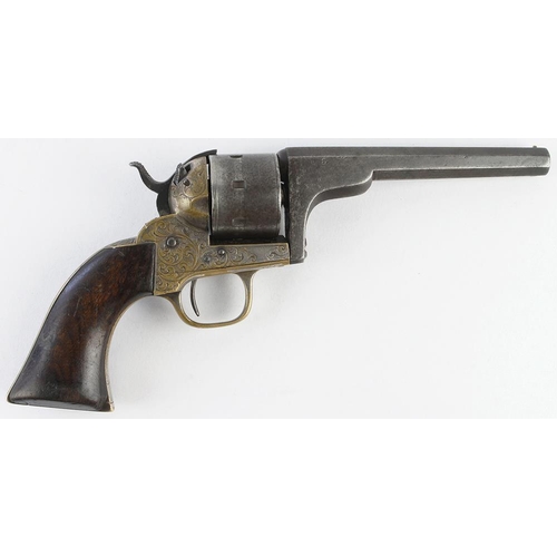 933 - American Moore's Patent Firearms Co. Single Action Belt Revolver: Manufactured 1861-1863, open-frame... 