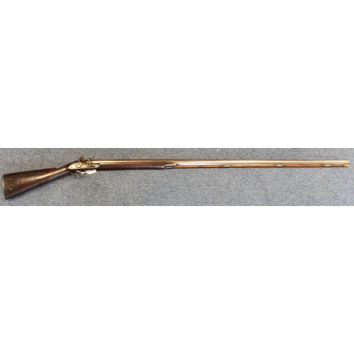 960 - Flintlock Bustard Gun Fowling Piece by Barber & Boaler of Newark circa 1810, 10-bore, with octagonal... 