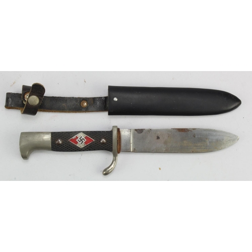 988 - German HJ dagger in 80% scale, possibly for the youngest boys, Hubertus, Solingen.