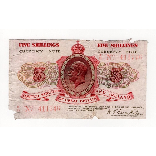 17 - Warren Fisher 5 Shillings (T27), unissued design from 1919 although a few seem to have entered circu... 