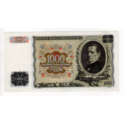 206 - Czechoslovakia 1000 Korun dated 25th May 1934, serial C 460088 (TBB B207a, Pick26a) original EF