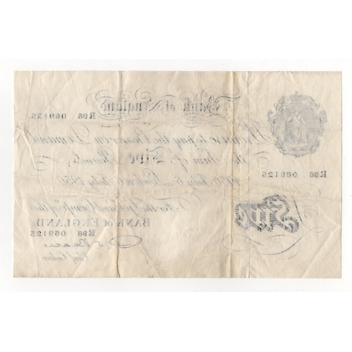 24 - Beale 5 Pounds (B270) dated 6th July 1950, serial R96 069125 (B270, Pick344) about VF