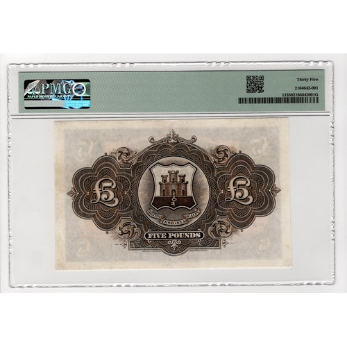 305 - Gibraltar 1 Pound dated 1st October 1927, very rare first date of issue, signed W.A. Bowring, serial... 