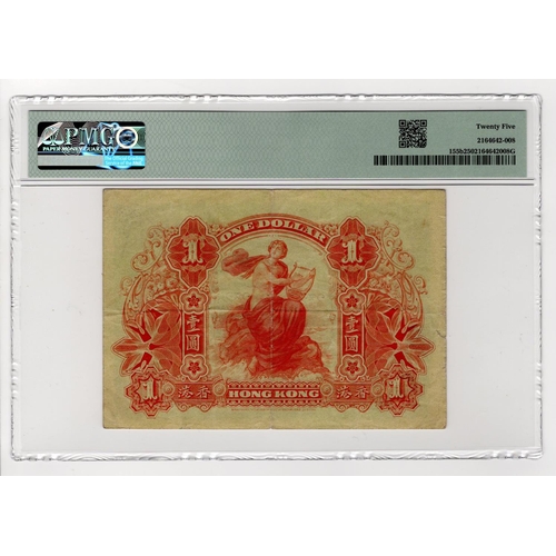 330 - Hong Kong 1 Dollar dated 1st July 1913, serial no. 2328035 (TBB B638c, Pick155b) in PMG holder grade... 