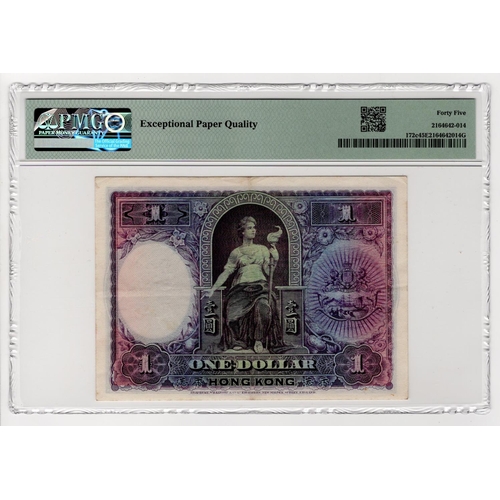 331 - Hong Kong 1 Dollar dated 1st June 1935, Hong Kong & Shanghai Banking Corporation, serial G481,659 (T... 