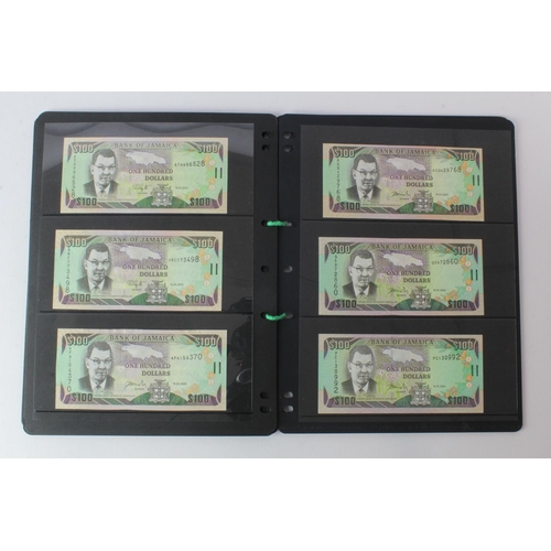 354 - Jamaica (53), an Uncirculated group in album pages, 50 Cents, 1 Dollar, 2 Dollars, 5 Dollars, 10 Dol... 