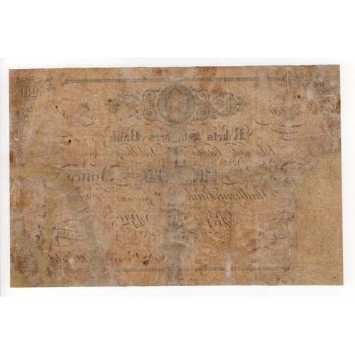 431 - Sweden 20 Riksdaler dated 1849, Rikets Standers Bank, serial no. 39 (PickNL) dirt and stains, VG