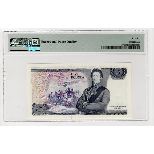 47 - Gill 5 Pounds (B353) issued 1988, FIRST RUN serial RD01 762120 (B353, Pick378f) in PMG holder graded... 