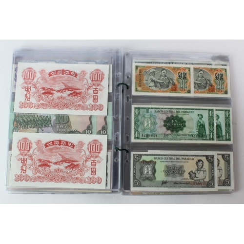 471 - World (136) an interesting group of world notes, 68 different notes all in consecutively numbered pa... 