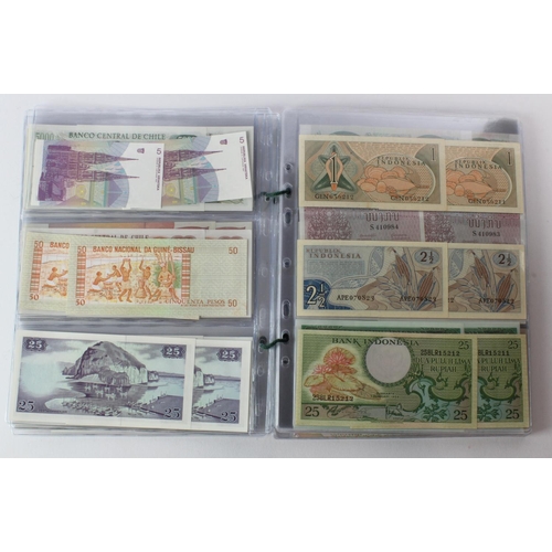 471 - World (136) an interesting group of world notes, 68 different notes all in consecutively numbered pa... 