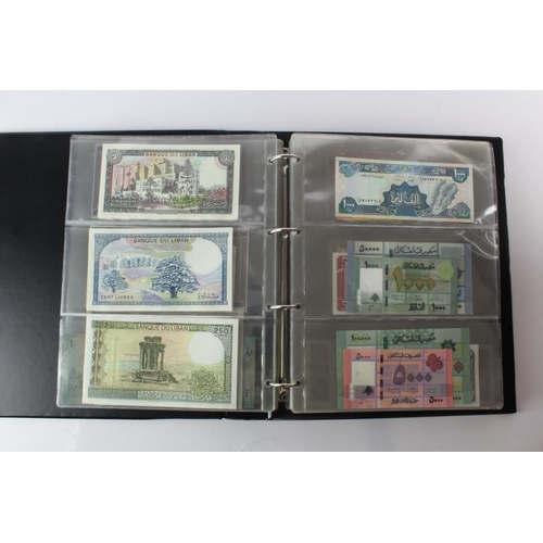 474 - World (178) an Uncirculated collection of world notes in album, all different (some same design and ... 