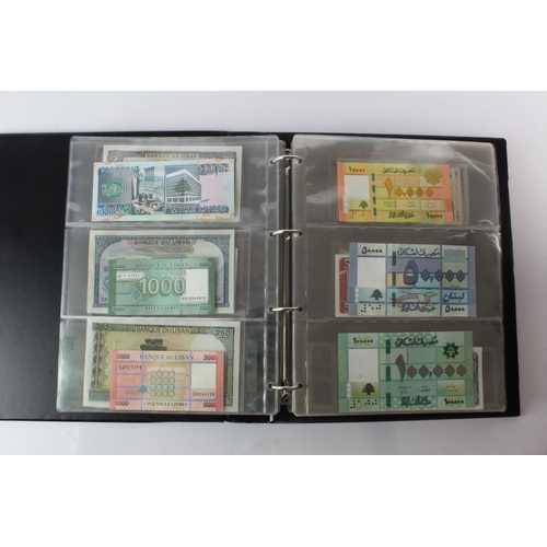 474 - World (178) an Uncirculated collection of world notes in album, all different (some same design and ... 