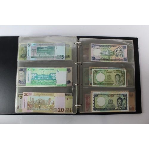 474 - World (178) an Uncirculated collection of world notes in album, all different (some same design and ... 