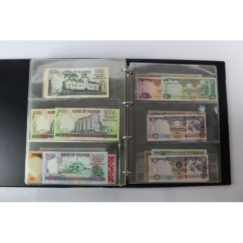 474 - World (178) an Uncirculated collection of world notes in album, all different (some same design and ... 