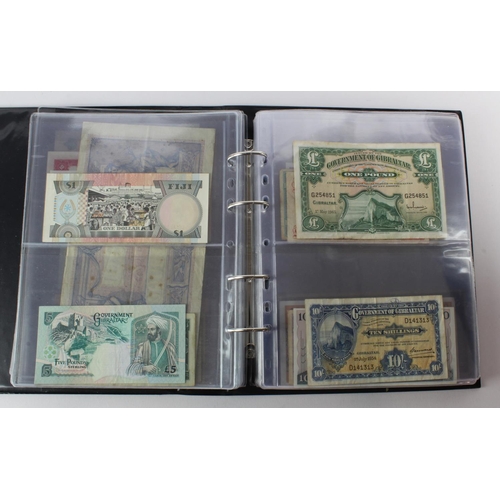 488 - World (88) collection in album including Algeria 5 Francs 1924, China 2 Yuan 1960, France 1000 Franc... 