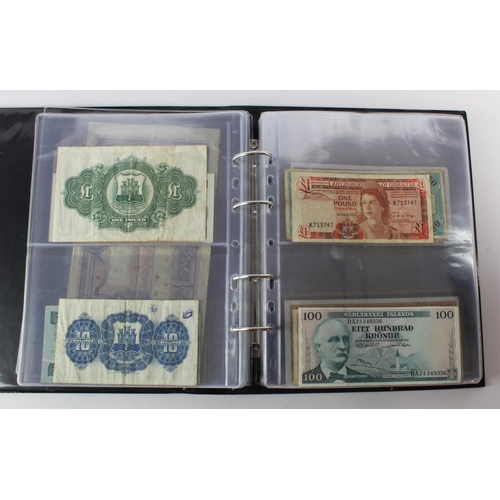 488 - World (88) collection in album including Algeria 5 Francs 1924, China 2 Yuan 1960, France 1000 Franc... 