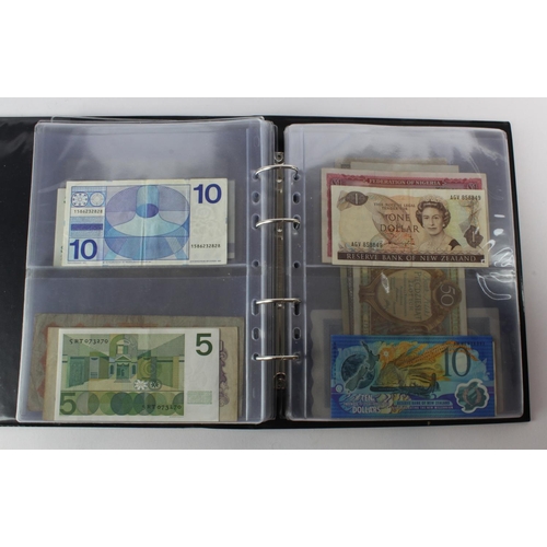 488 - World (88) collection in album including Algeria 5 Francs 1924, China 2 Yuan 1960, France 1000 Franc... 