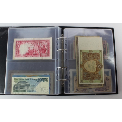 488 - World (88) collection in album including Algeria 5 Francs 1924, China 2 Yuan 1960, France 1000 Franc... 